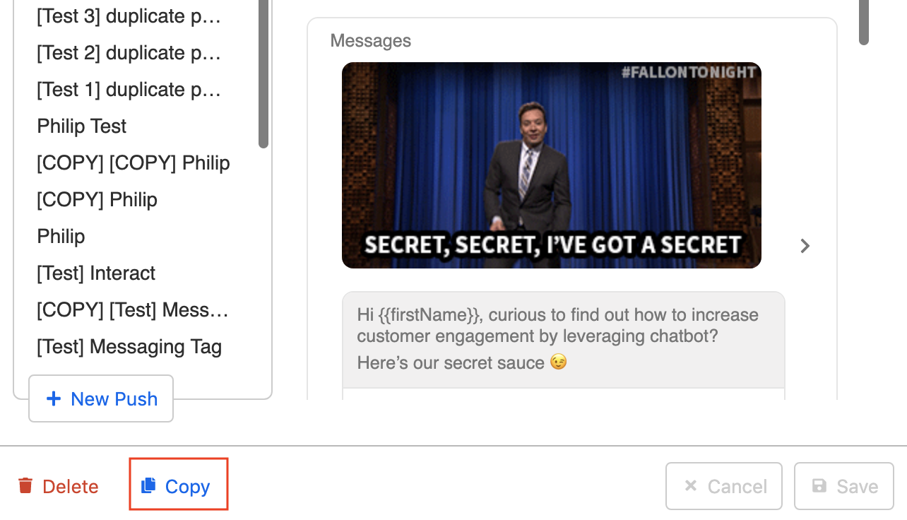 Copy the broadcast content